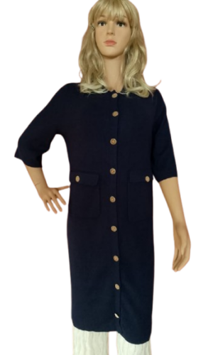 CZKelly Long coat button cardigan